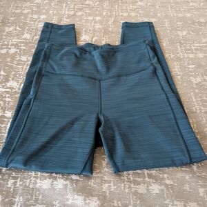 Athleta Deep Teal Ultimate Stash Pocket 7/8 Tights
